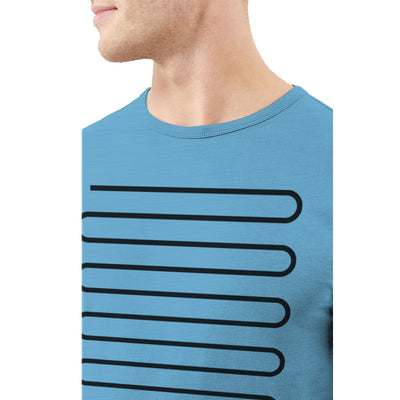 ROUND NECK "ENJOY THE JOURNEY" PRINTED TEE SHIRT