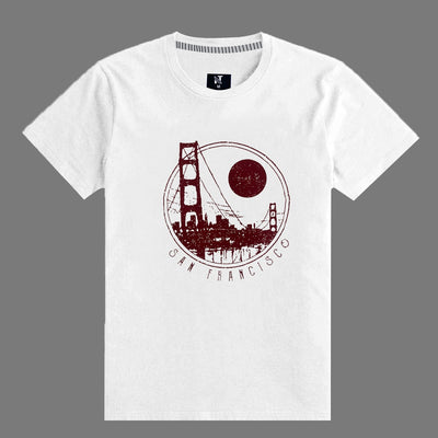 White " SAN FRANCISCO" Printed Tee Shirt