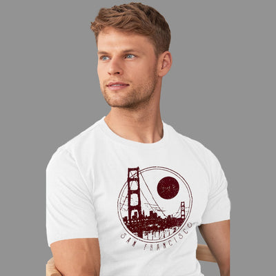 White " SAN FRANCISCO" Printed Tee Shirt