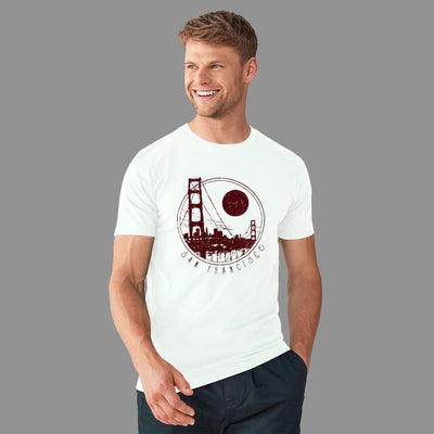 White " SAN FRANCISCO" Printed Tee Shirt
