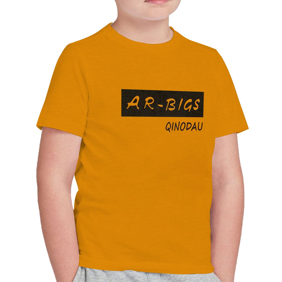 BOY'S "AR-BIGS" PRINTED YELLOW TEE SHIRT