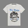 BOY'S MOTOR BIKE PRINTED HYDER GRAY TEE SHIRT