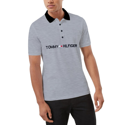 T/H Embroidered Light Gray Must Have Polo Shirt