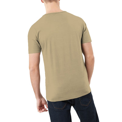 ROUND NECK "STAY ON TRACK" PRINTED TEE SHIRT