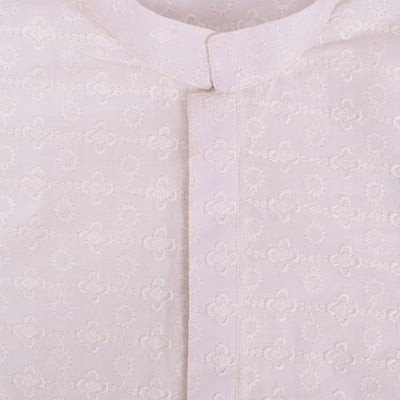 permium off white kurta