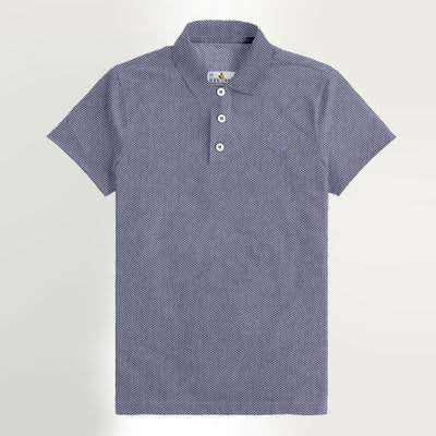 HG EXCLUSIVE SELF PATTERN EMB. POLO SHIRT