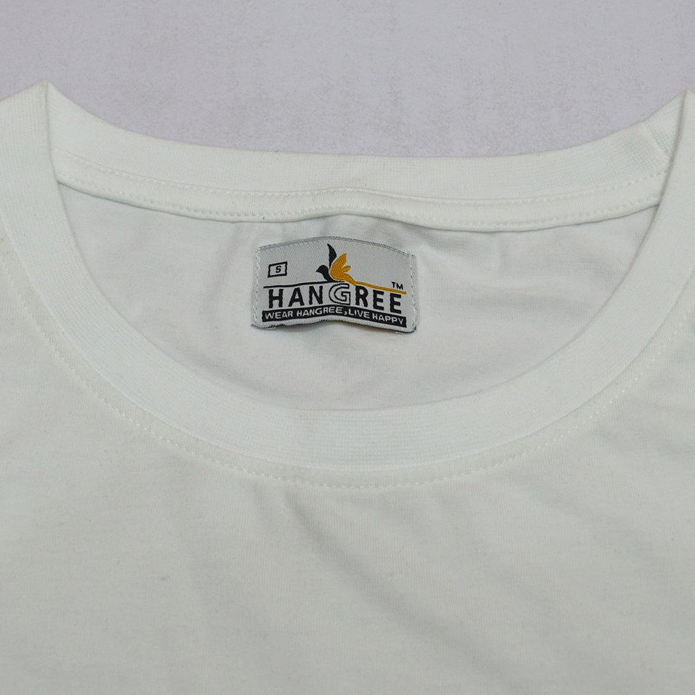 Stylish White Printed T Shirt for Women