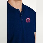 HG SIGNATURE NAVY SELF COLLAR POLO SHIRT
