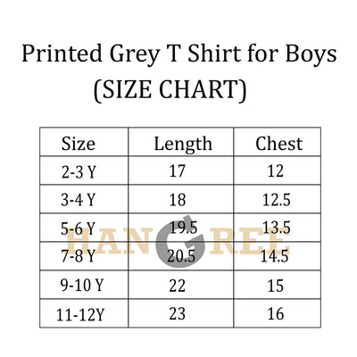 Unique Gray Boy's Fashion Tee