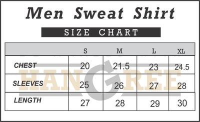 HLSTR Black Contrast Printed Sweat Shirt